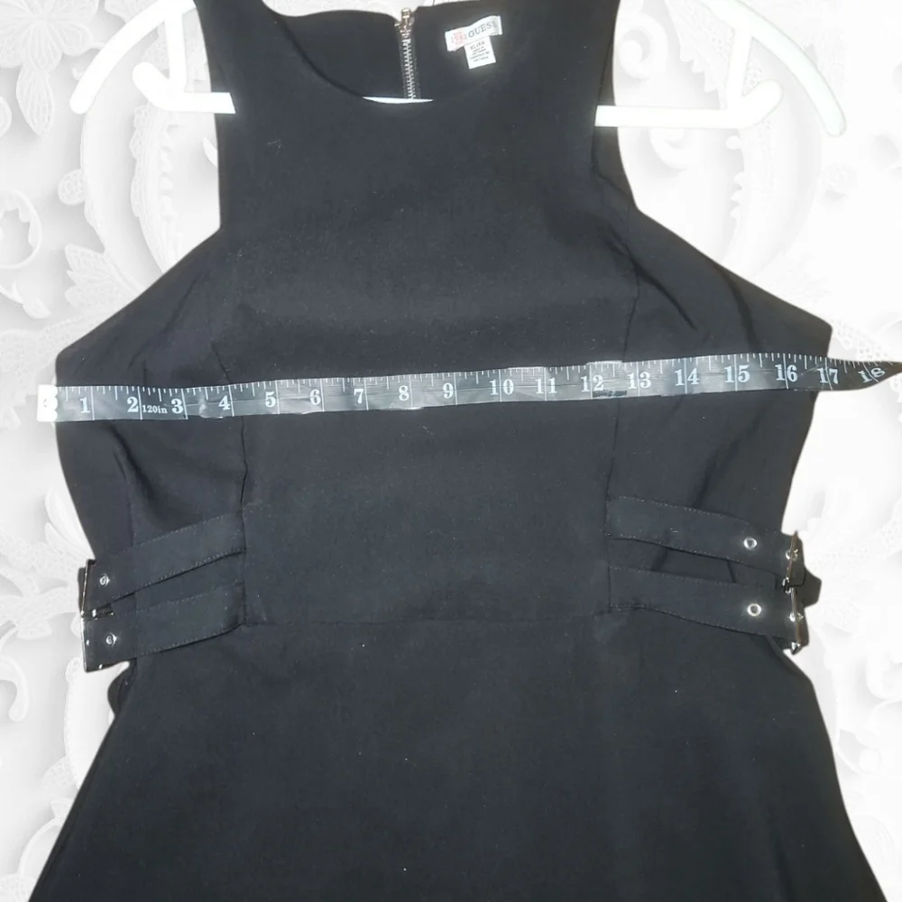 Guess Black Halter Mini Dress with Cutout Details XL - Picture 2 of 5